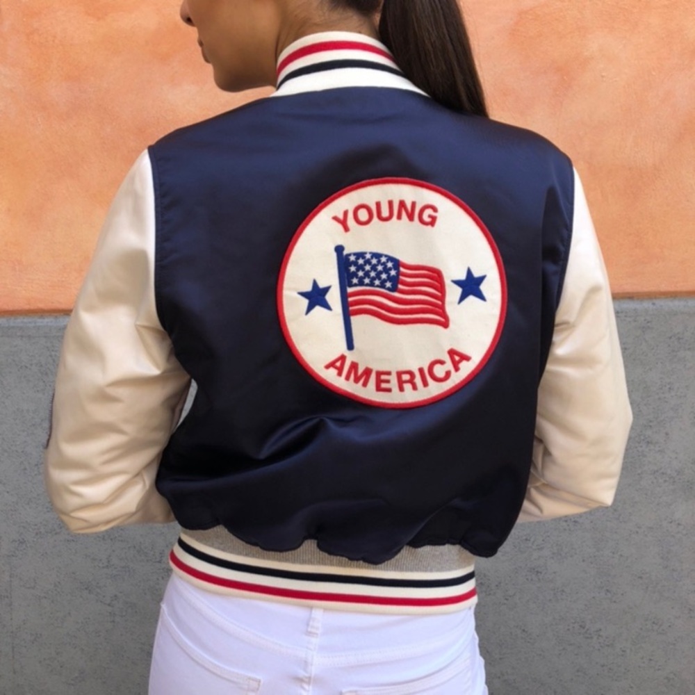 Tommy x Gigi Young America Bomber Jacket